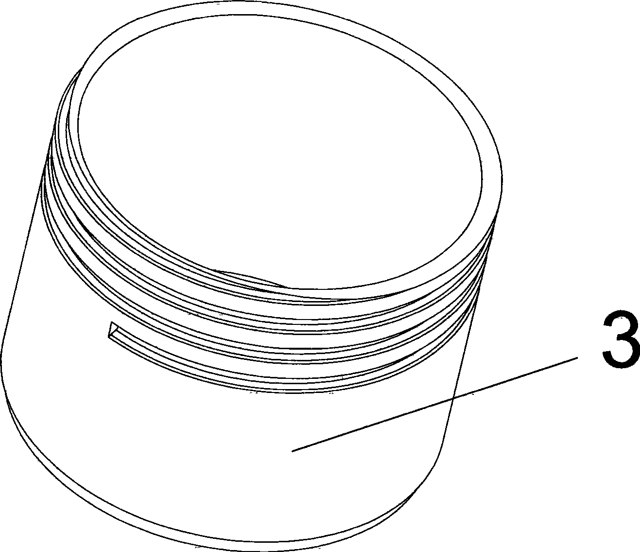 Aluminum screw packaging tank and production method