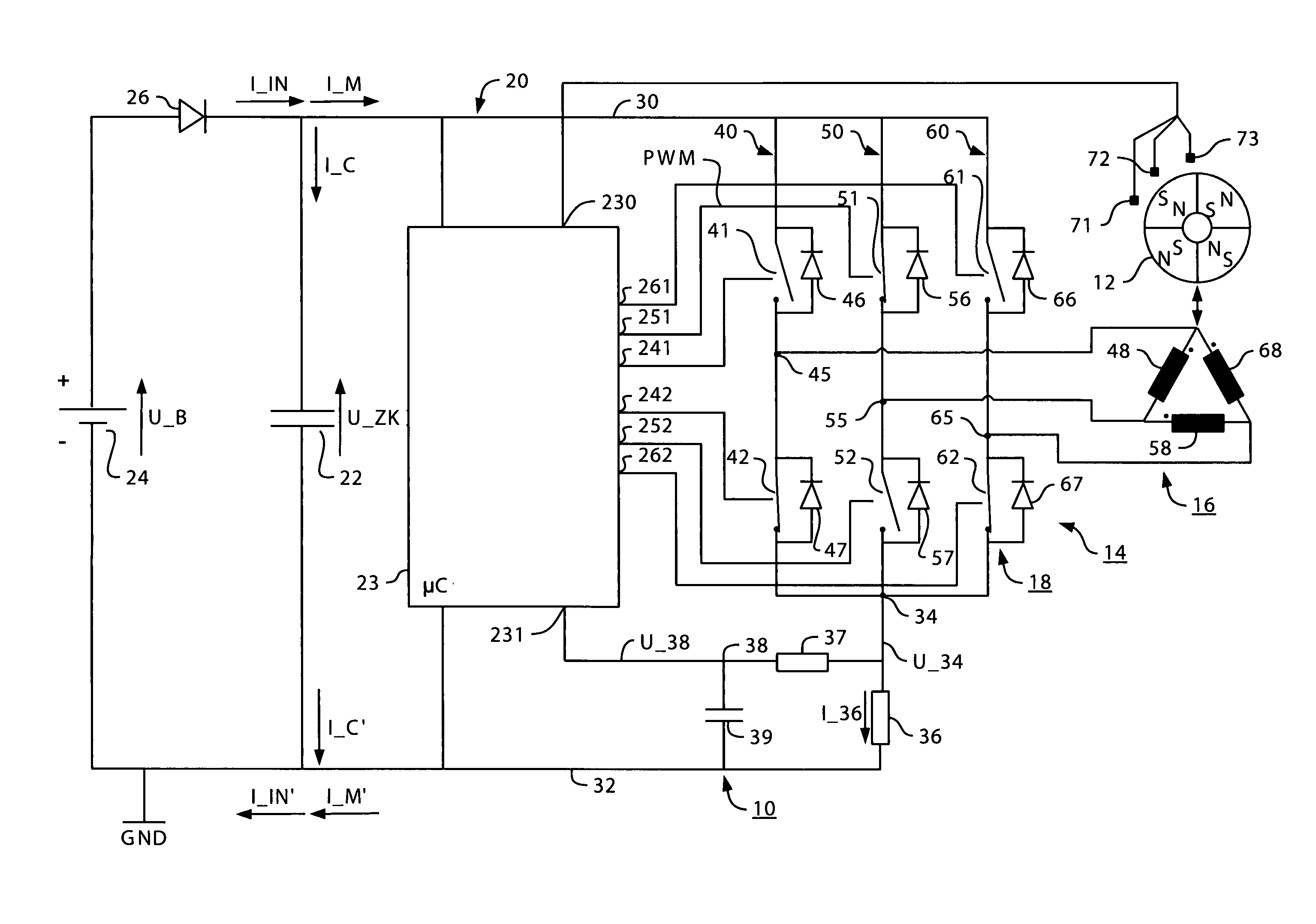 Electronically commutated motor