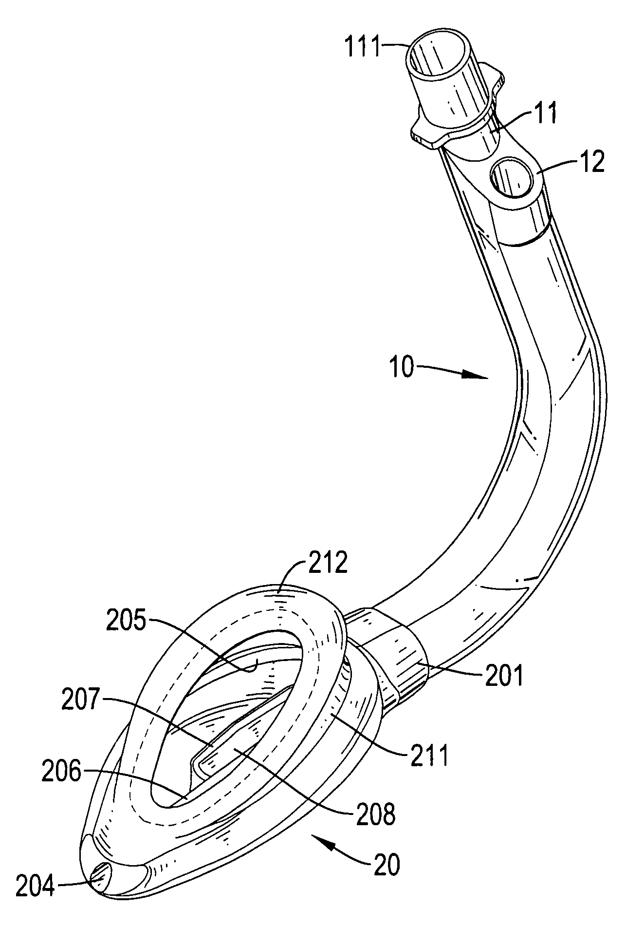 Laryngeal mask airway without inflating