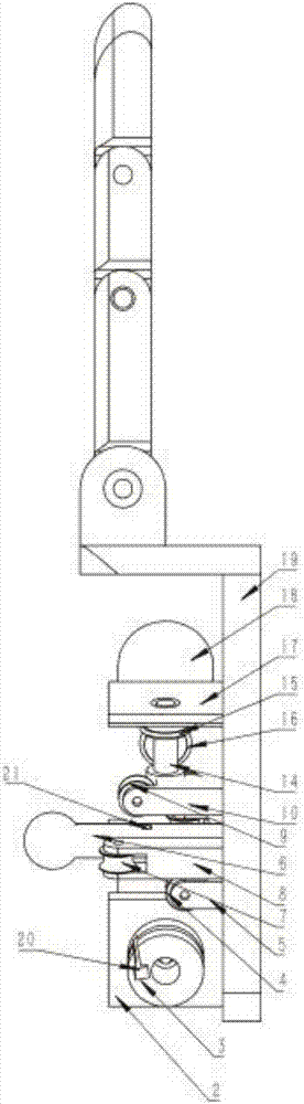 Base joint mechanism of humanoid dextrous hand