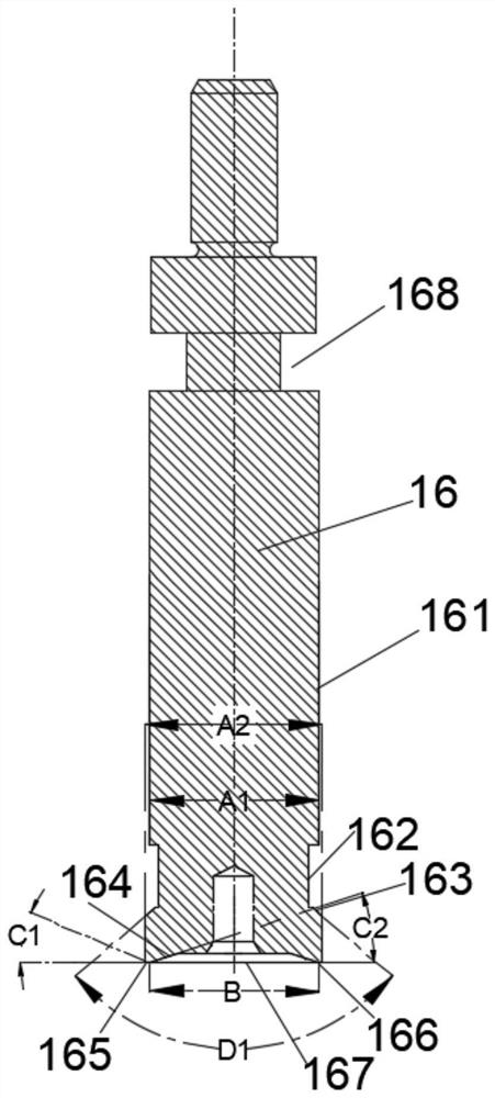 Two-position three-way control valve of high-pressure common-rail oil injector