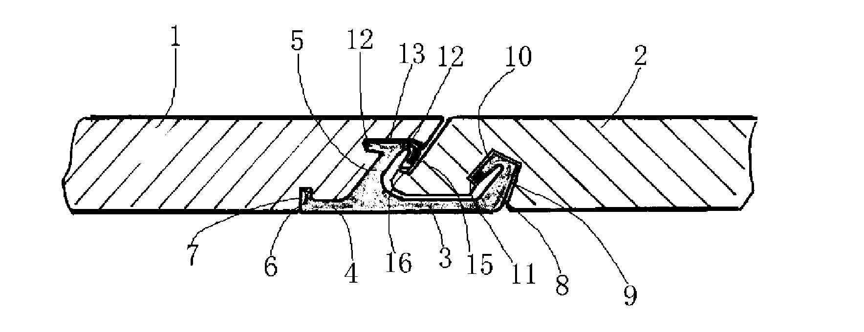 Floor slab buckle connection structure