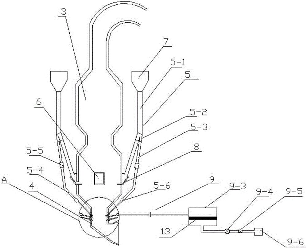 Special type catalytic reduction method composite denitration system