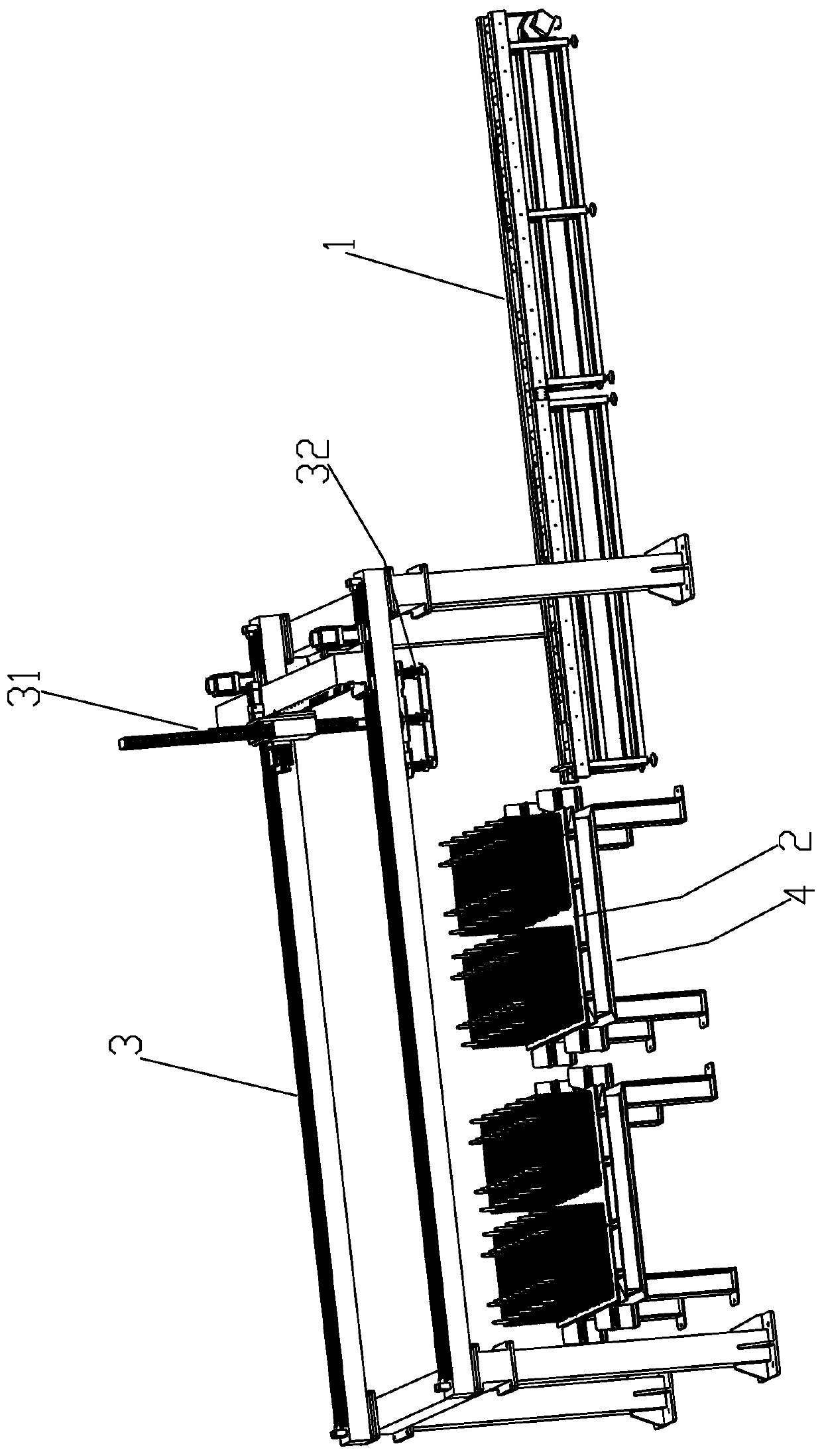 Automatic sleeper stirrup stacking equipment