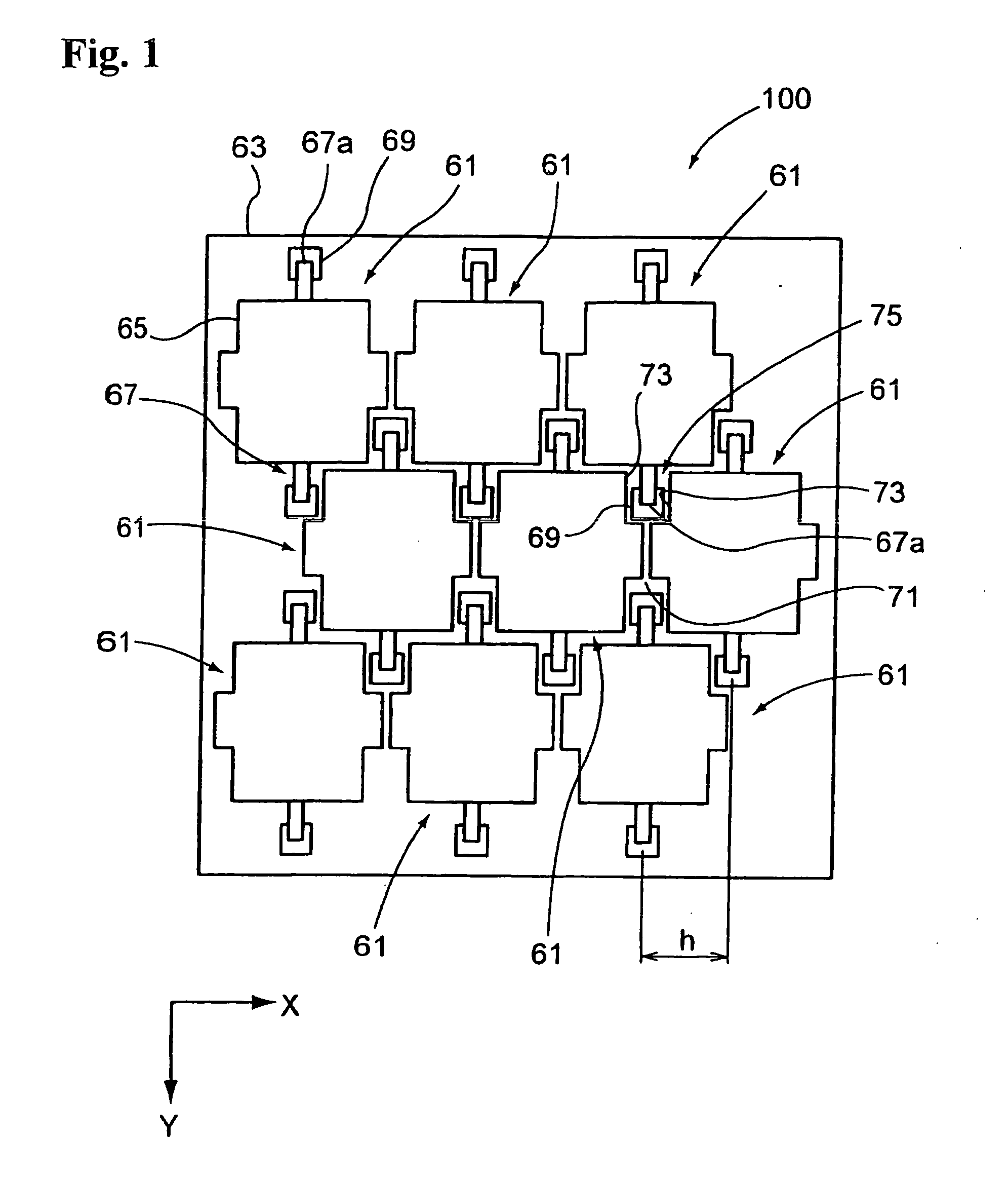 Optical modulation element array