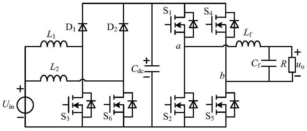 Single-phase single-stage boost inverter and control method