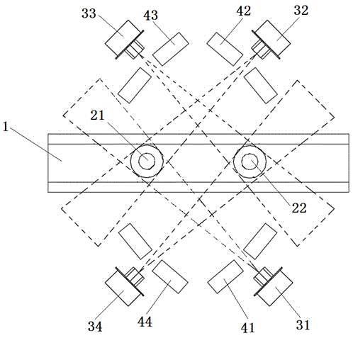 Device and method for 360-degree bottle body production line front-light vision inspection