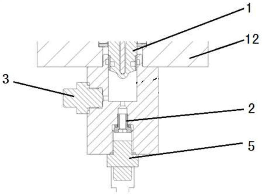 Real-time monitoring device for single injection fault of electronic control injector and common rail system test bed