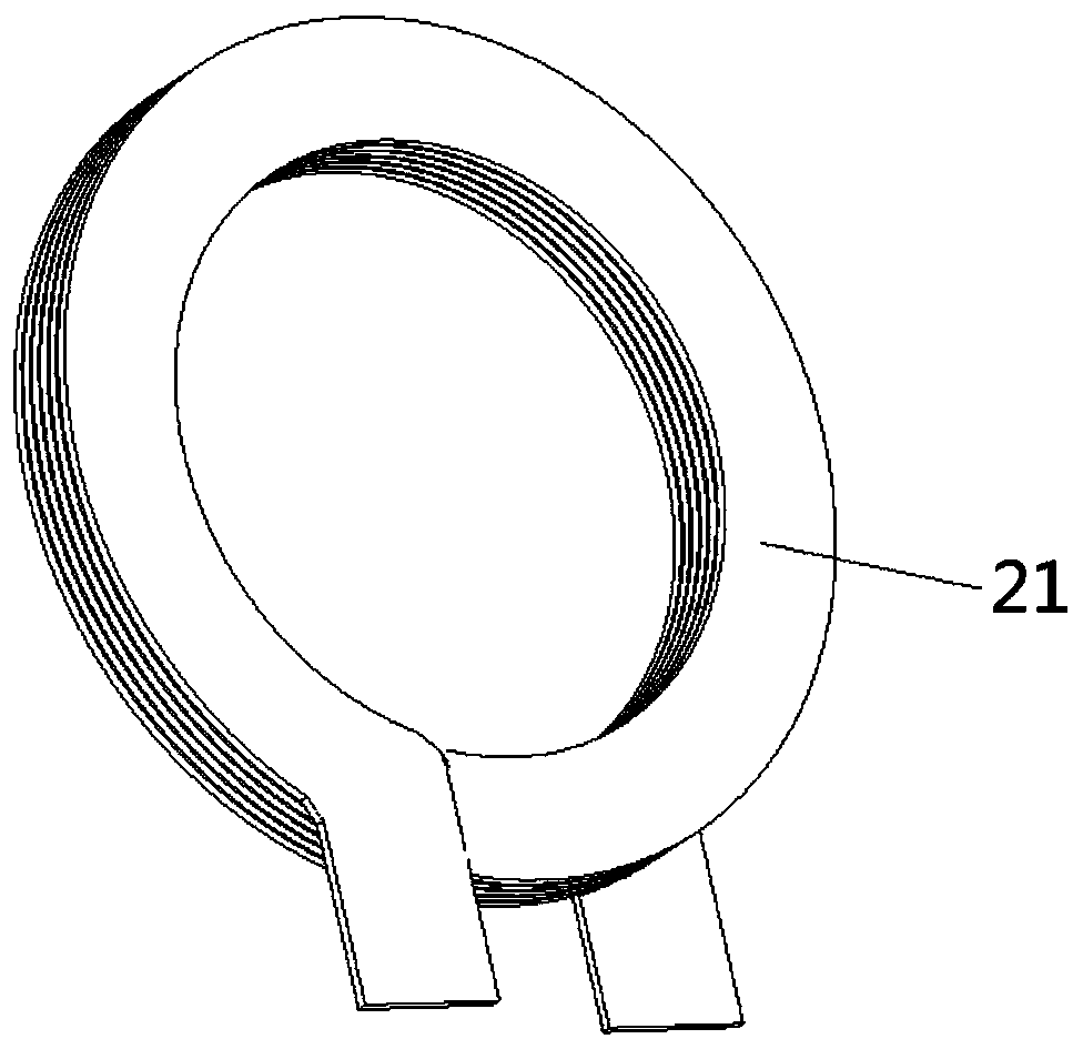 Transformer flat wire vertical winding coil manufacturing tool and coil manufacturing method