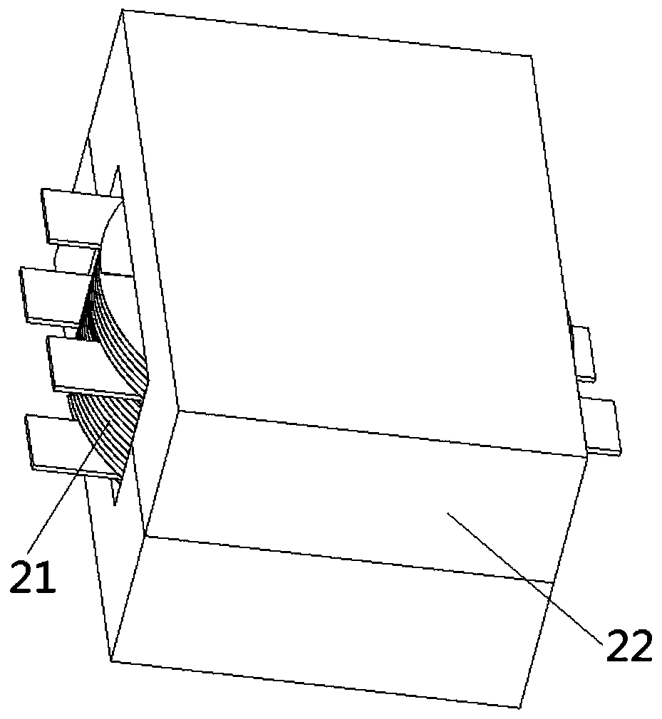 Transformer flat wire vertical winding coil manufacturing tool and coil manufacturing method