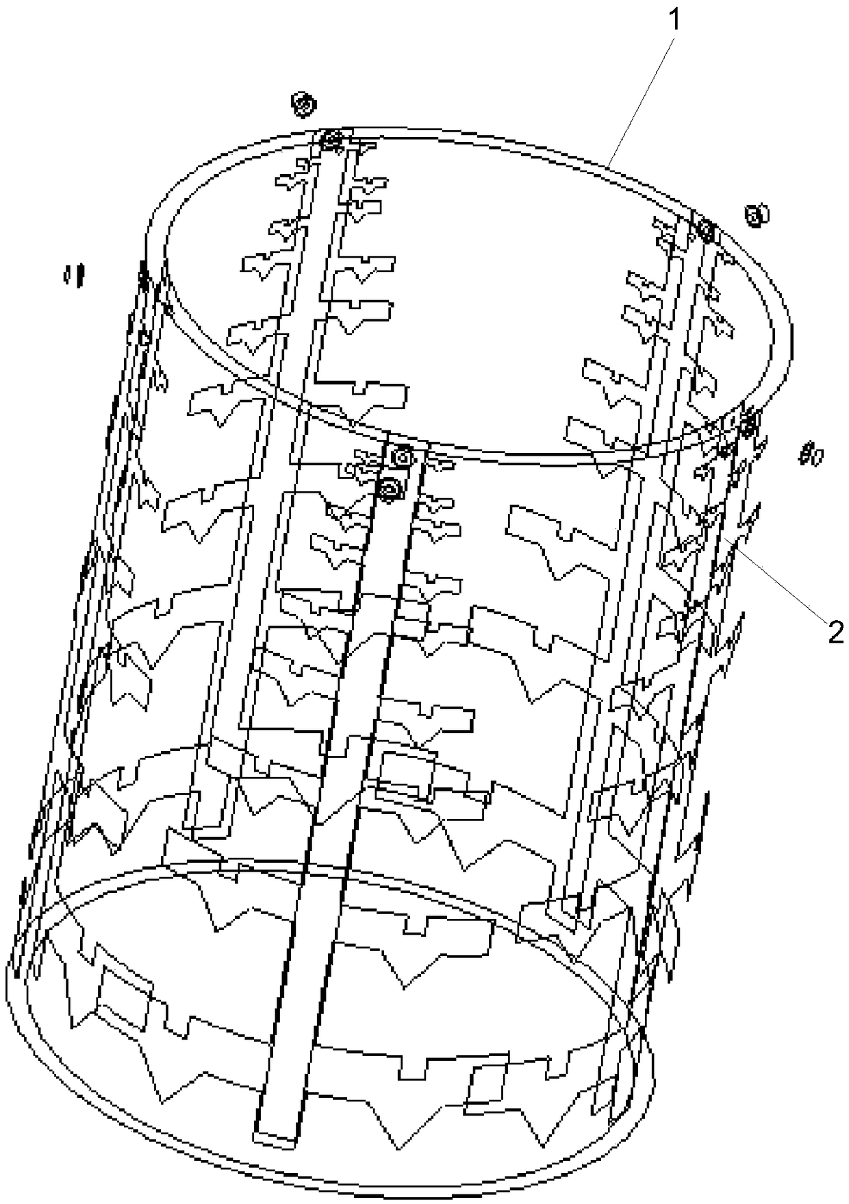 Ultra-wideband microstrip cylindrical conformal array antenna