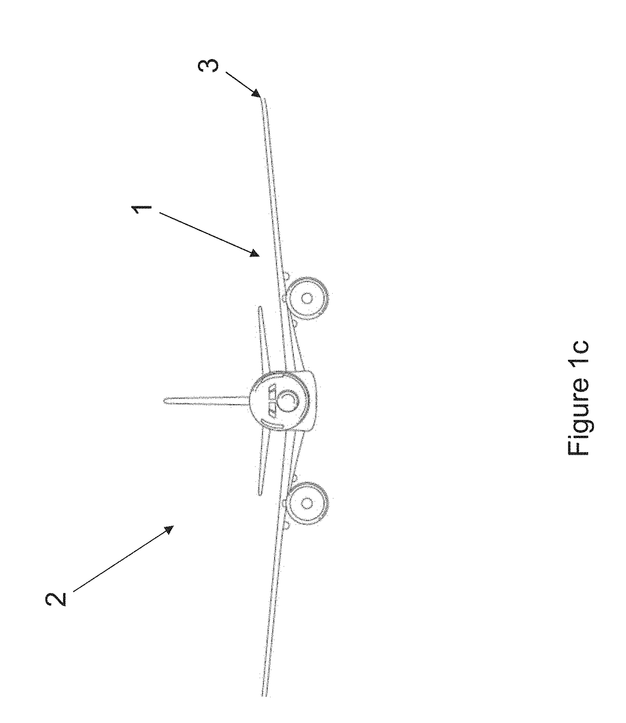 Arrangement for effecting movement of a wing tip device between a flight configuration and a ground configuration