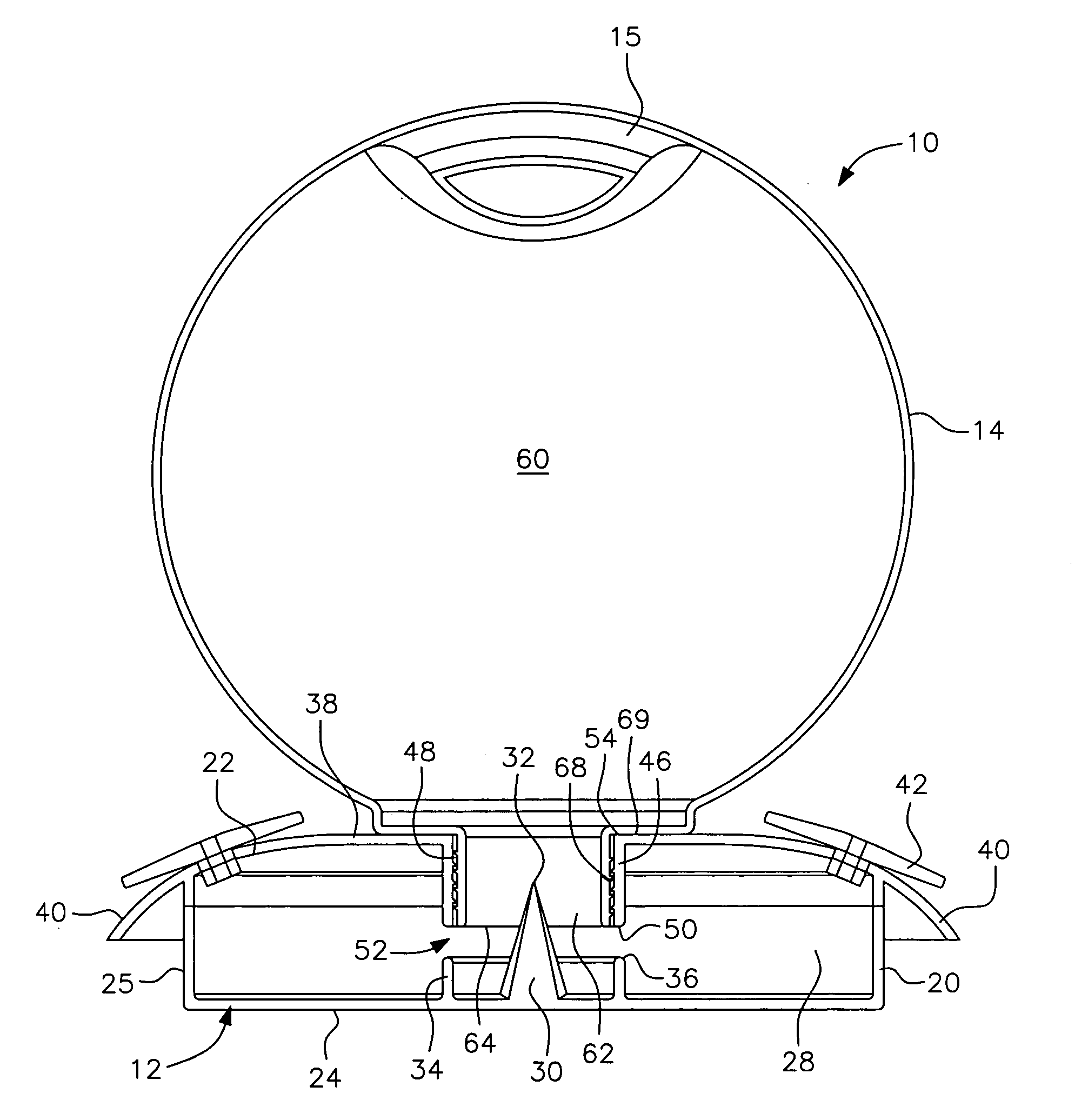 Hummingbird feeder with disposable reservoir and reusable base