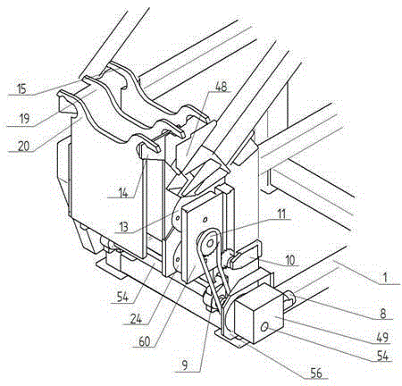 Ratchet wheel stop type lifting positioning conveying device