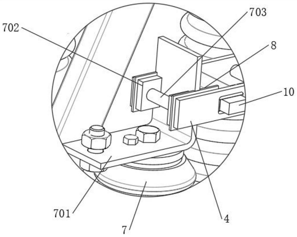 High-voltage isolating switch with high-temperature protection function