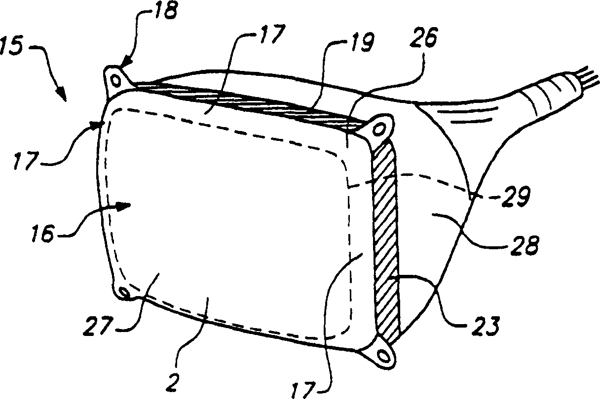 Acoustic touchscreen constrted directly on cathode ray tube