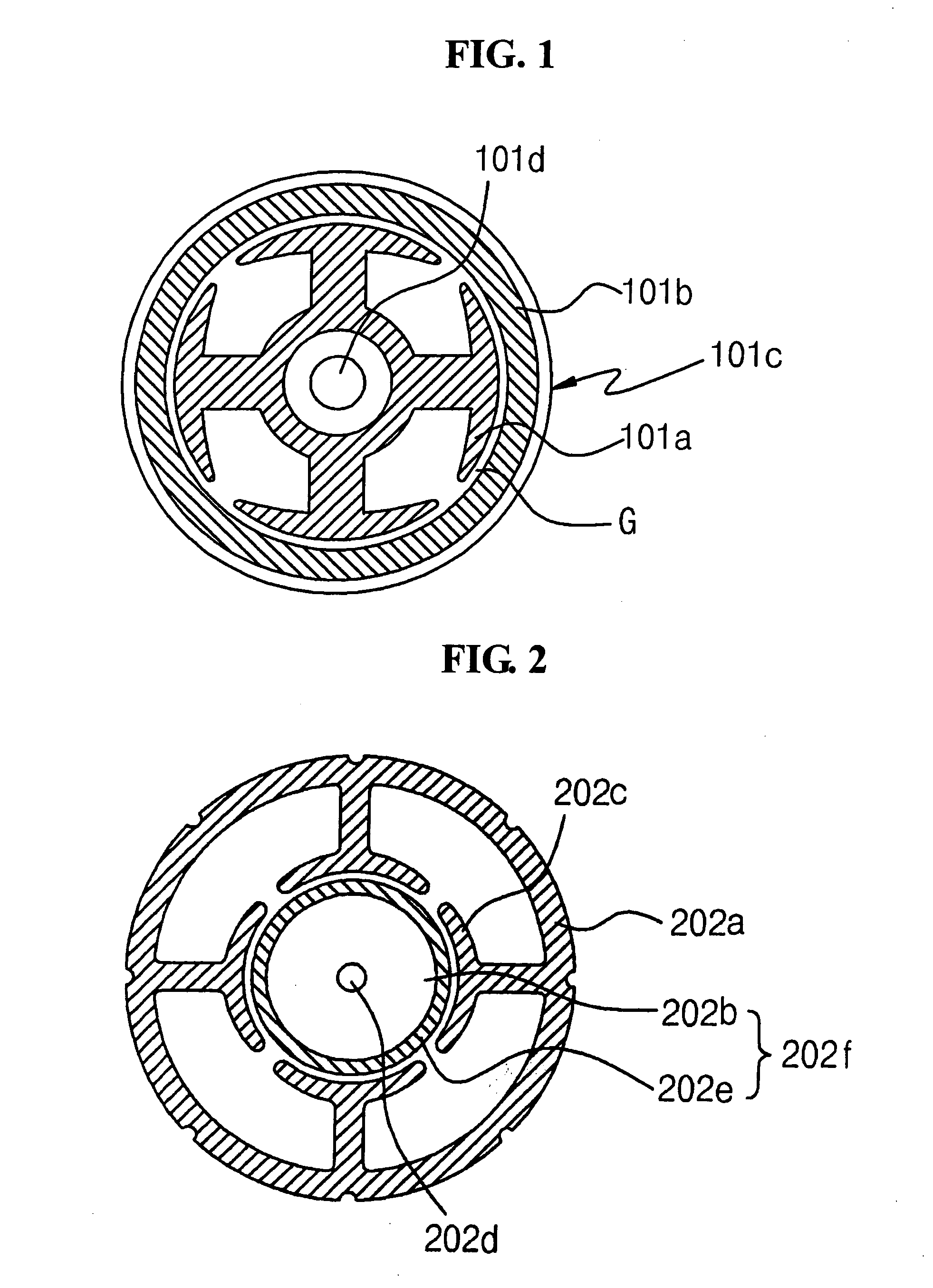 Brushless direct-current motor of radial core type having a structure of double rotors and method for making the same