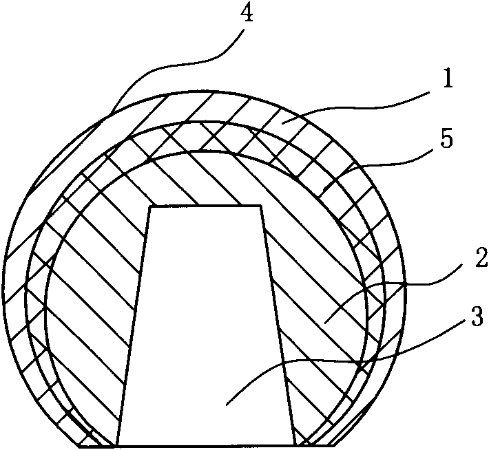 Manufacturing method of multilayer shell-core composite structural part