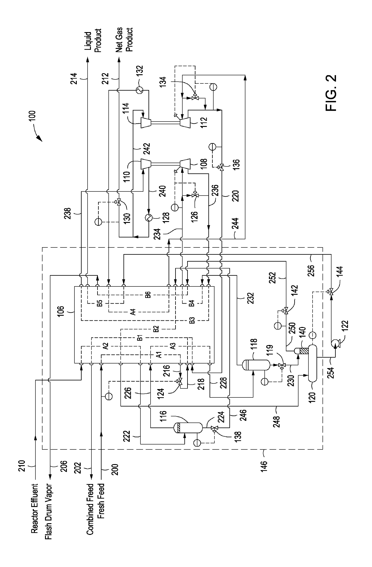 Process for Separating Hydrogen from an Olefin Hydrocarbon Effluent Vapor Stream