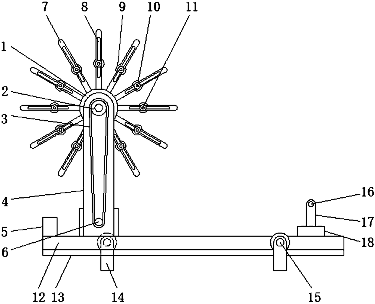 Doubling thread take-up device capable of automatically warning