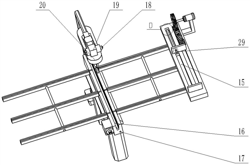 Furniture polishing device provided with clamping mechanism