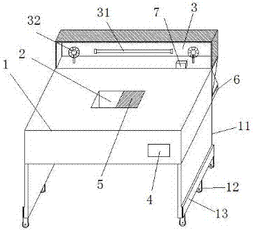 Intelligent storage type desk