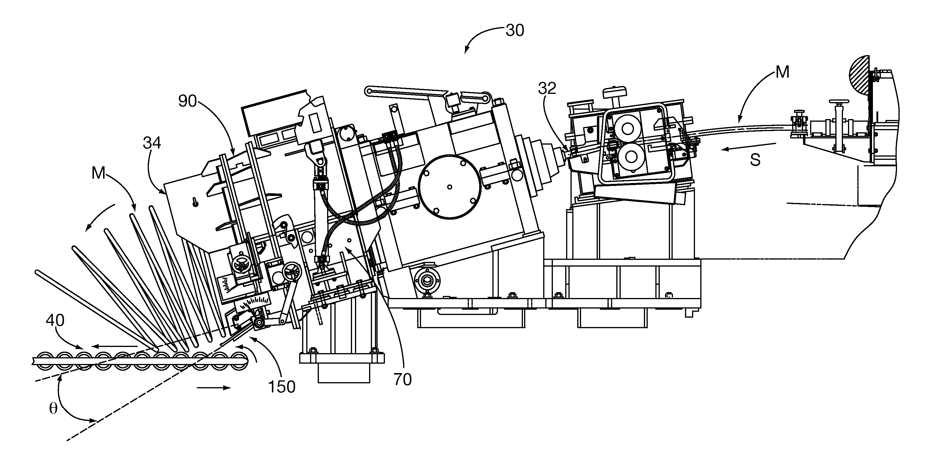 Rolling mill coil forming laying head with path or pipe having dissimilar materials composite construction