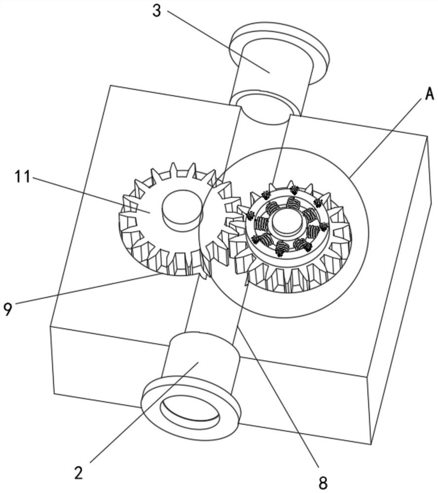 Hydraulic gear pump capable of efficiently damping