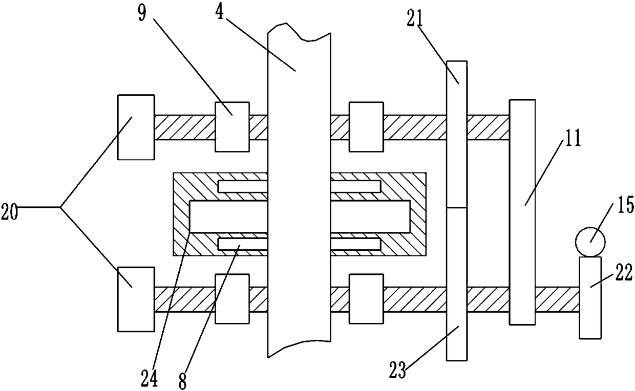 Guard bar cutting device