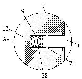 Gynecological examining bed with massaging function