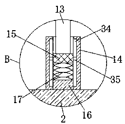 Gynecological examining bed with massaging function