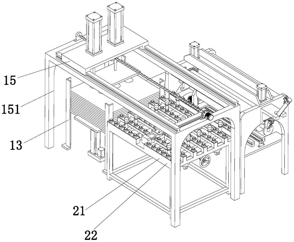 The stitching leak testing mechanism and process of the solar water heater tank liner rolling leak testing machine