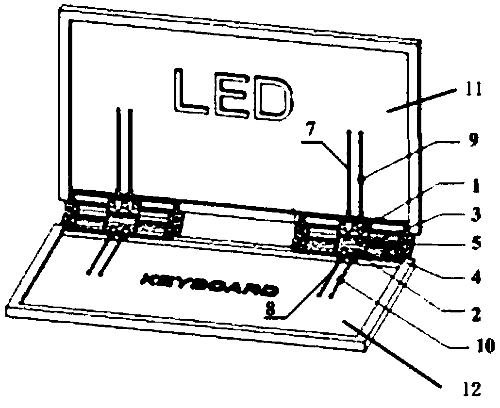 A hinge structure with a signal transmission line