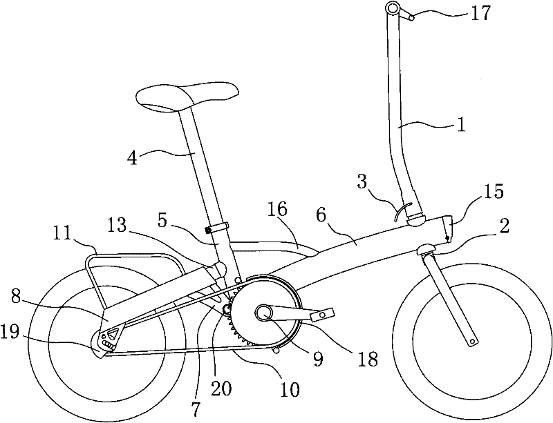 Folding bicycle