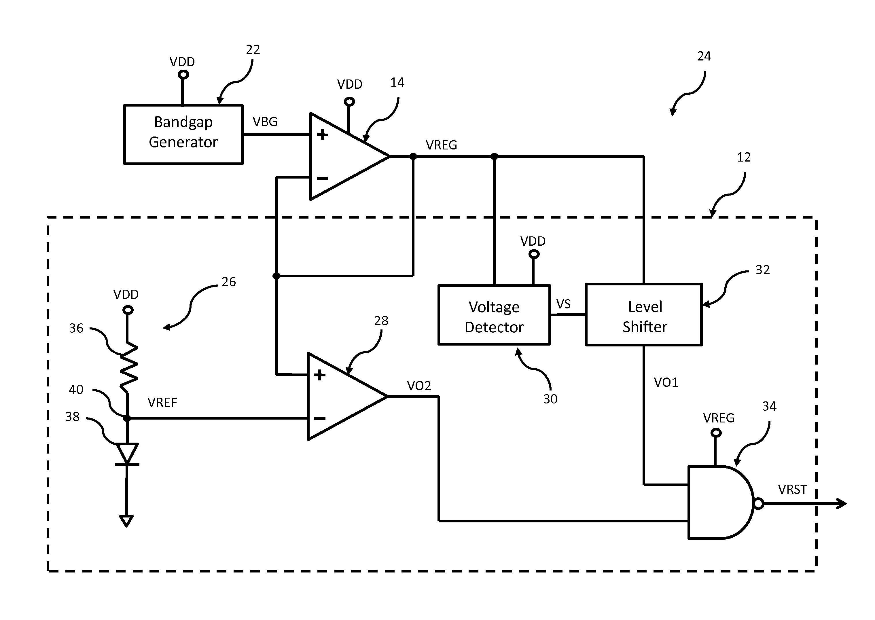 Method and apparatus for power-up detection for an electrical monitoring circuit