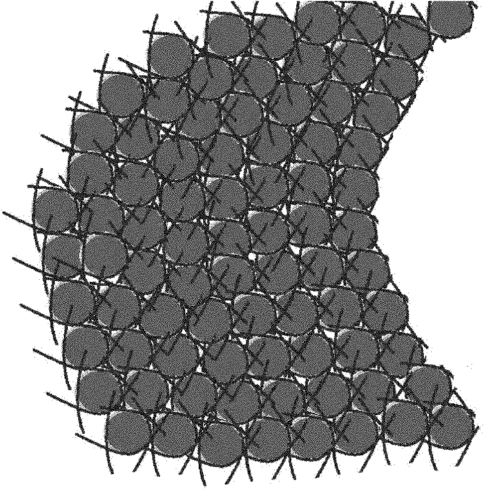 Fiber composite sand control material and preparation method thereof