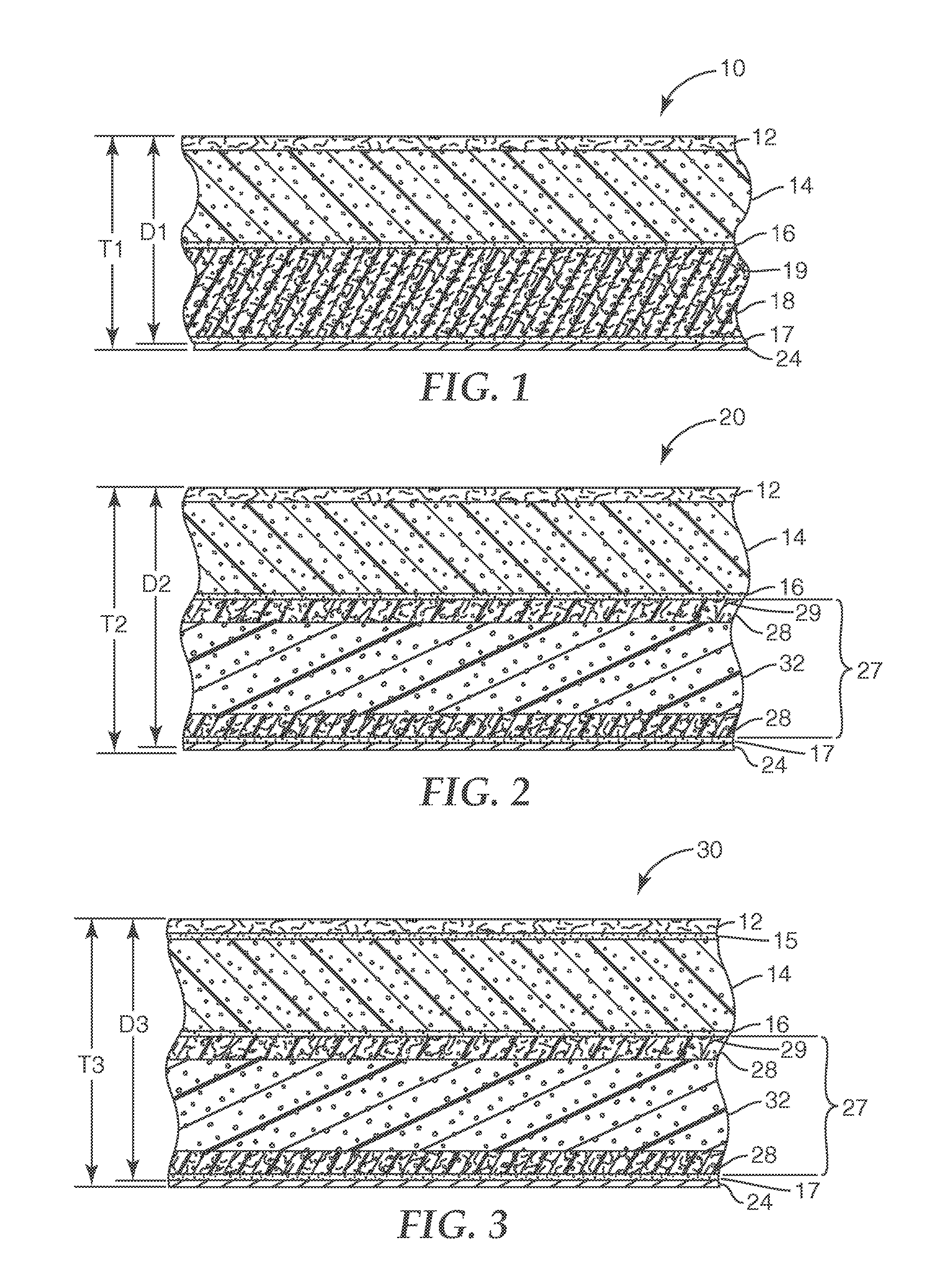 Sound absorptive multilayer composite