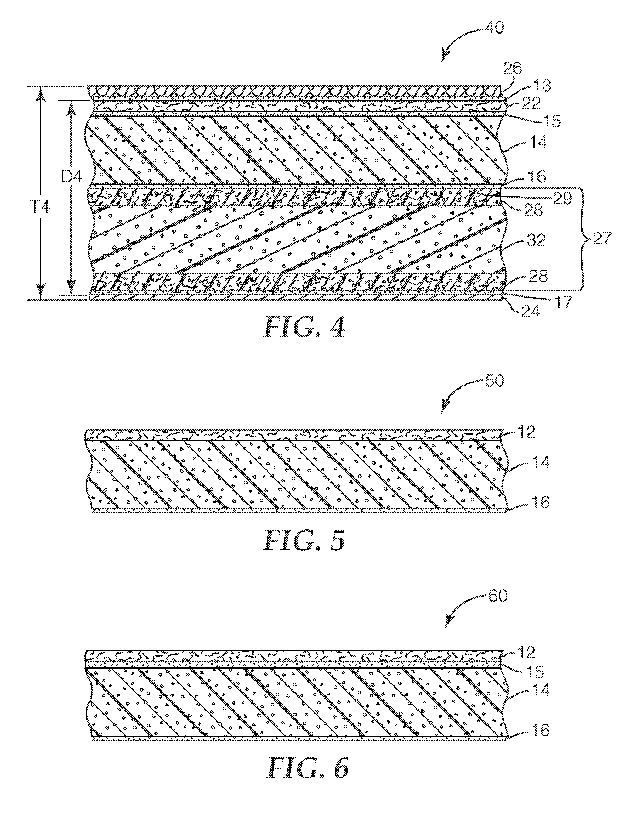 Sound absorptive multilayer composite