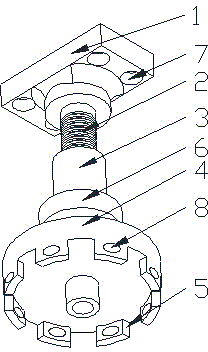 Rotary type music top frame for baby rooms