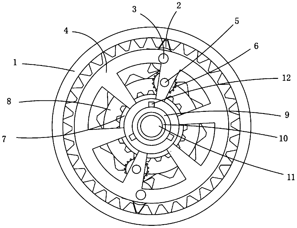 Two-planetary gear mechanism