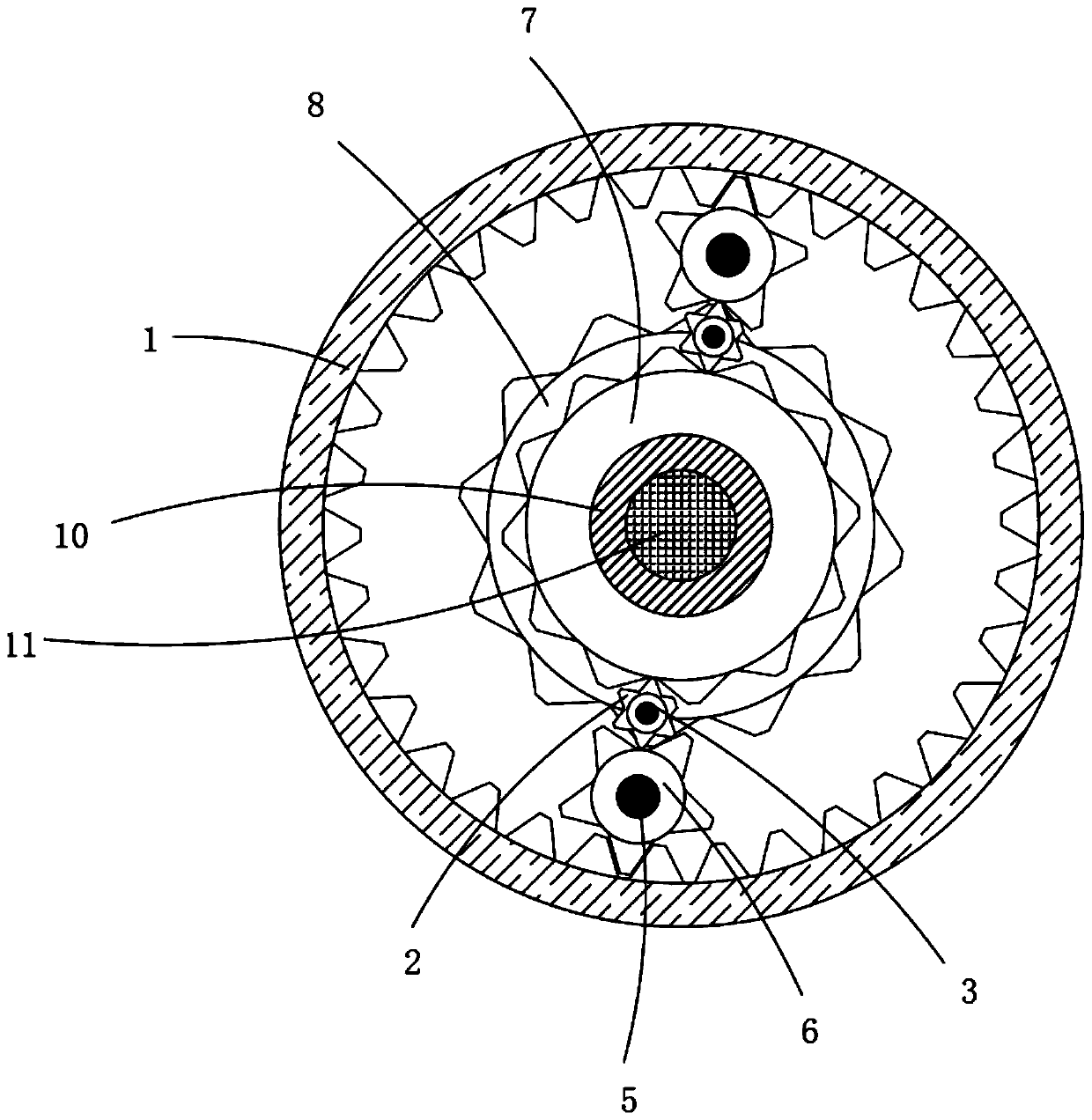 Two-planetary gear mechanism