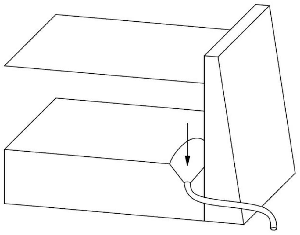 A normal surface funnel reservoir sediment discharge device