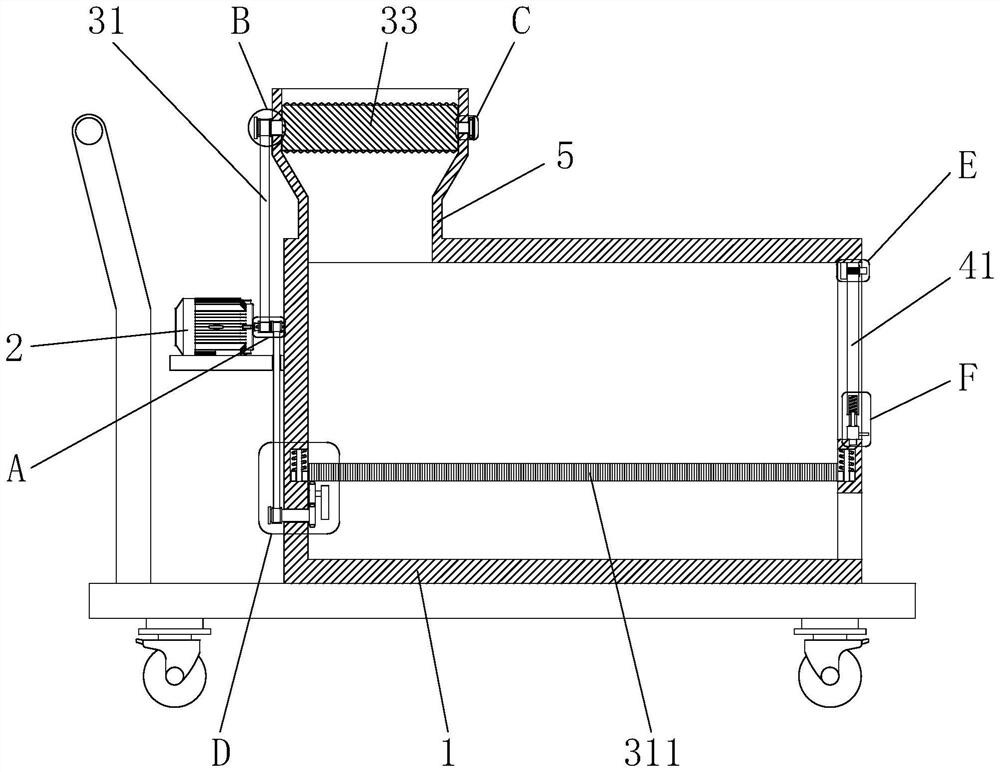 Boiler biomass transportation device