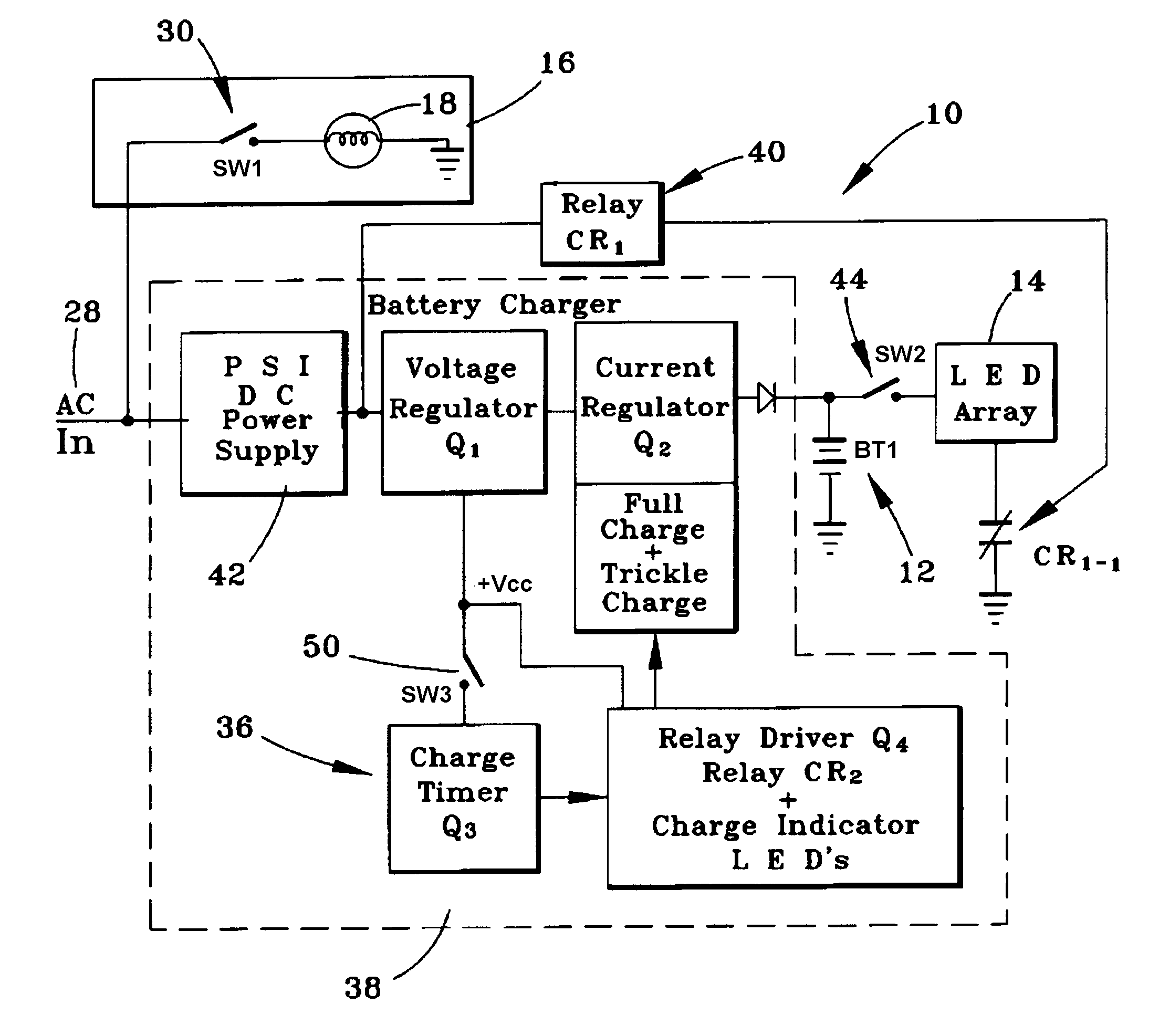 Automatic auxiliary lighting unit