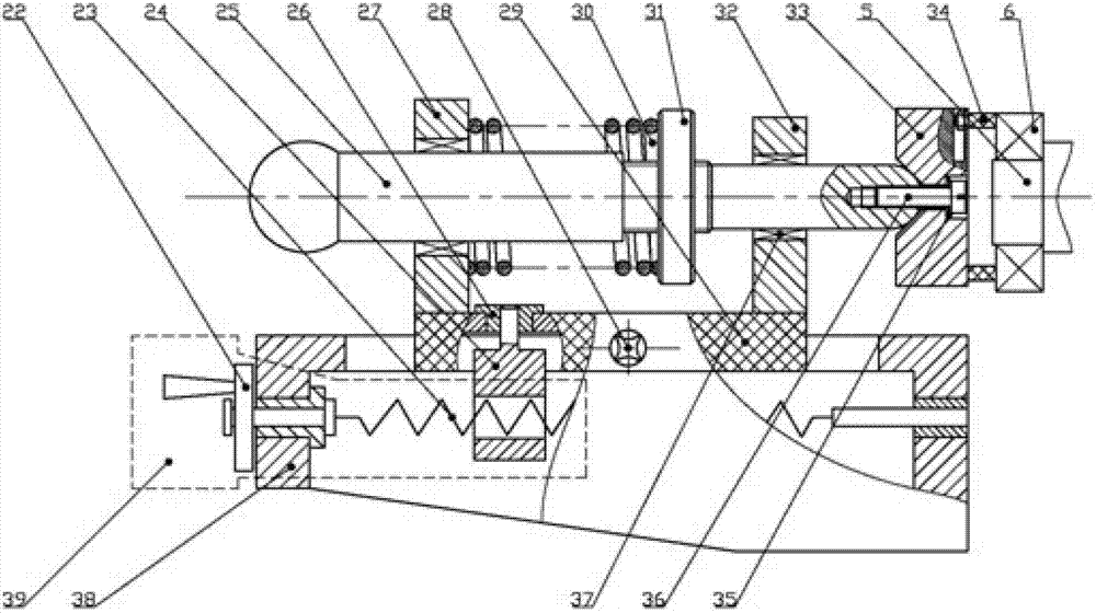 Loading mechanism of mute life testing machine of rolling bearing