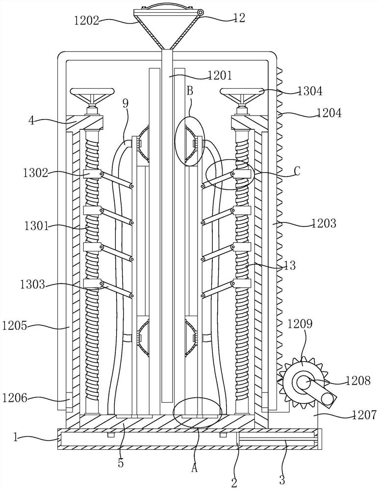 Intelligent processing equipment for laminated glass with glue overflow prevention mechanism