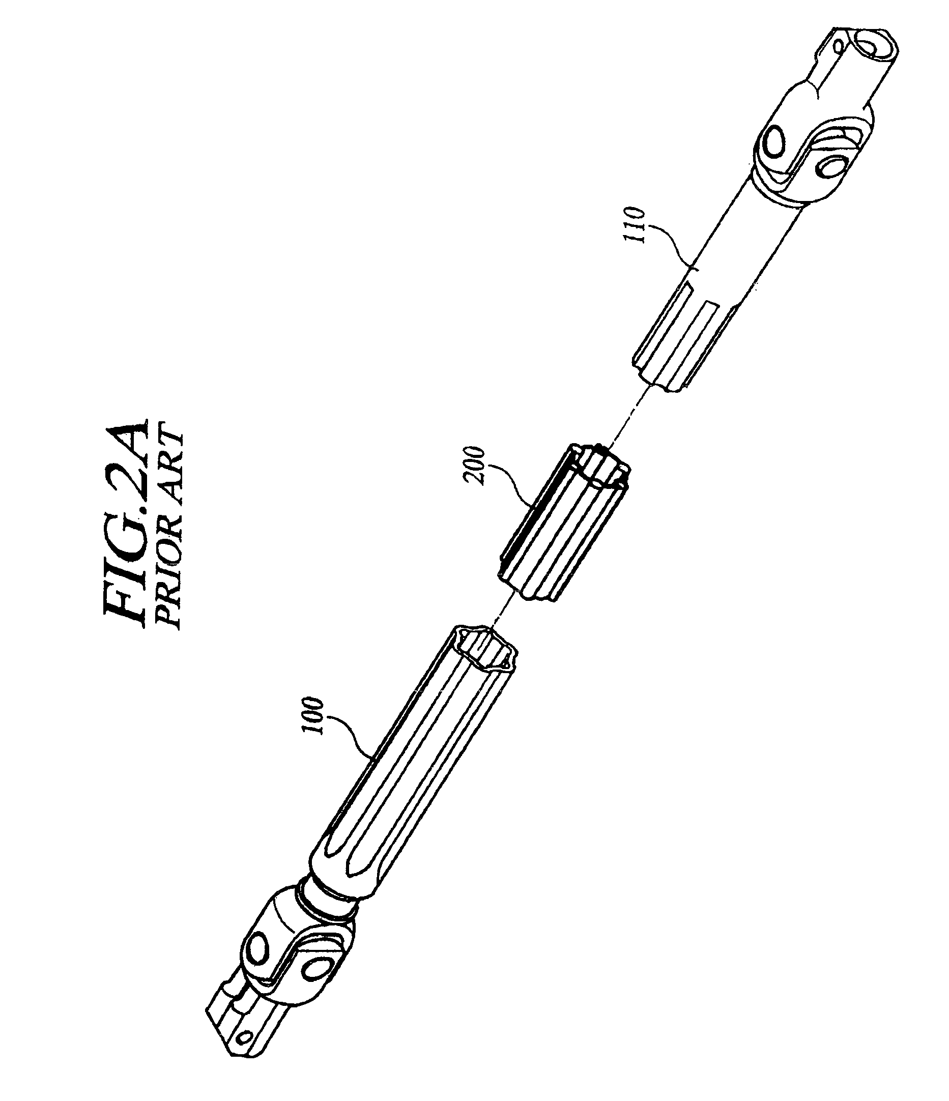 Universal joint having slip bush