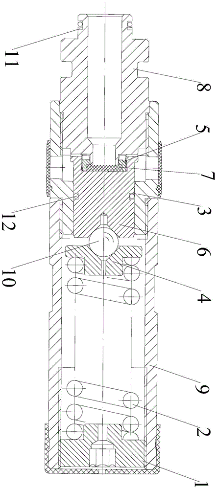 Switching on and switching off mechanism of safety valve