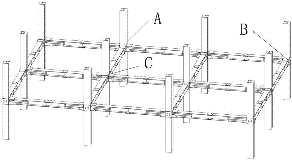 H-shaped steel column framework system of fabricated modularized self-resetting steel structure for multi-storey and high-rise building