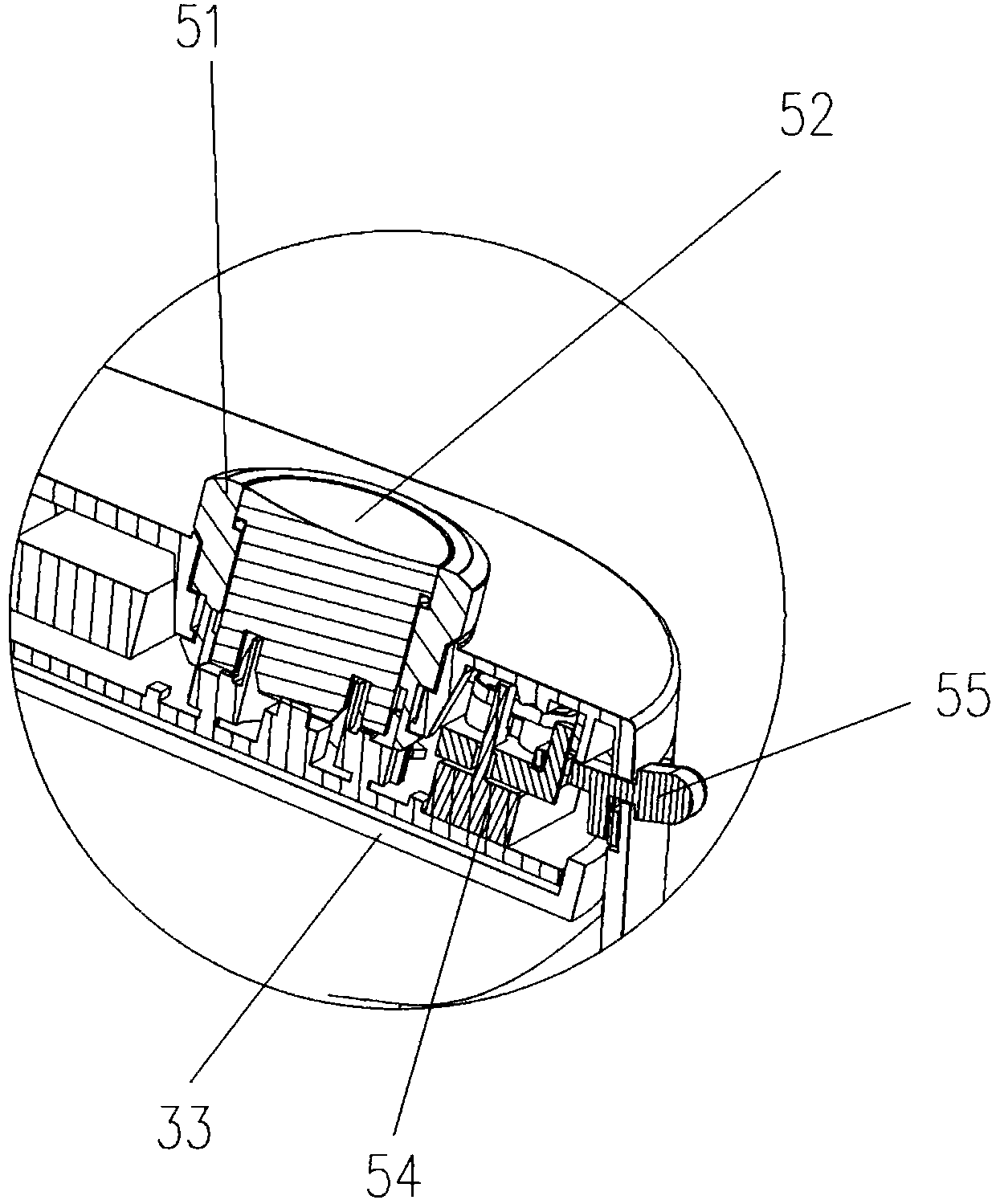 Bean grinding device of coffee machine and coffee machine